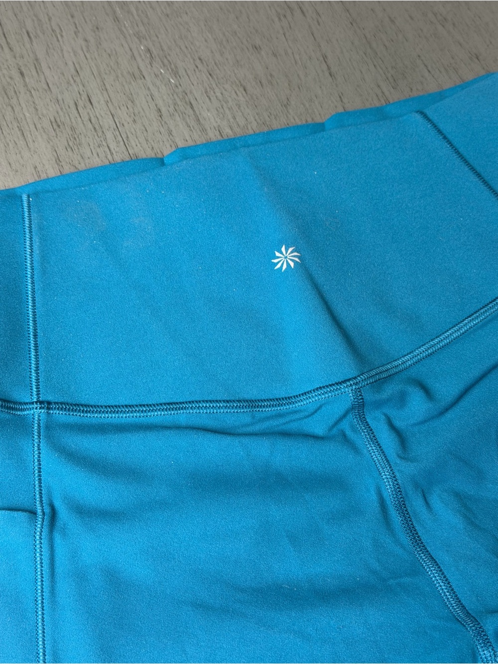 Athleta Teal High-Rise Bike Shorts - Salutation Stash 5” Short - Picture 3 of 8